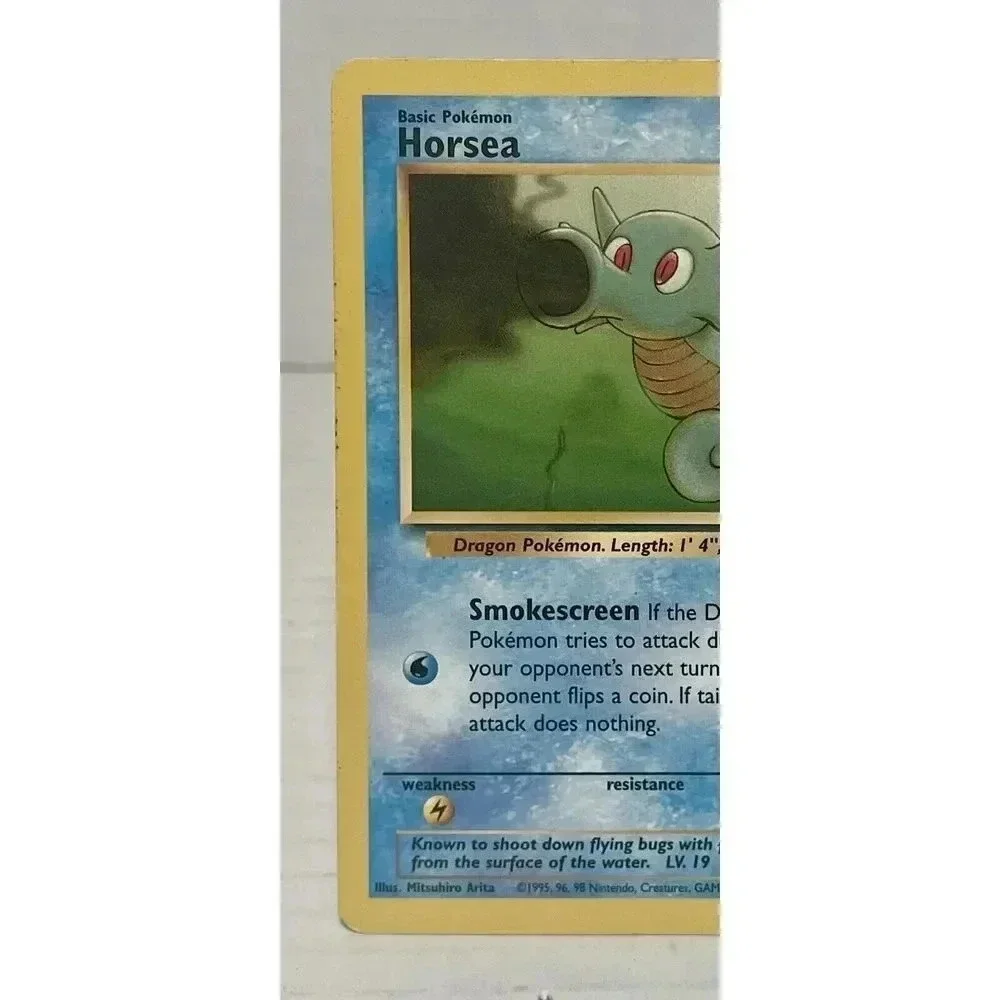 Horsea 49/62 Fossil Set Unlimited Common Pokemon‎ Card WOTC MP